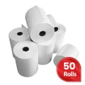 50 Bulk Rolls 57x57mm Thermal Paper EFTPOS Roll