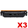 3 x HP 210X W2100X Compatible Black High Yield Toner Cartridge - 7,500 pages