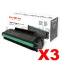 3 x Genuine Pantum PD-219 Black Toner Cartridge - 1,600 pages