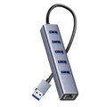 6-In-1 USB-A to USB-A x 5 AND RJ45 Ehthernet Port SuperSpeed Data Transfer Gigabit Ethernet Adaptor