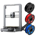 Creality Ender 3 V3 3D FDM Printer with Auto Calibration & CoreXZ Up to 600mm/s High Speed Printing with 3 Rolls 1.75mm High Speed PLA filament (Black, Red, Blue)
