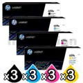 3 Sets of 4 Pack HP 659A W2010A-W2013A Genuine Toner Cartridges Combo [3BK,3C,3M,3Y]