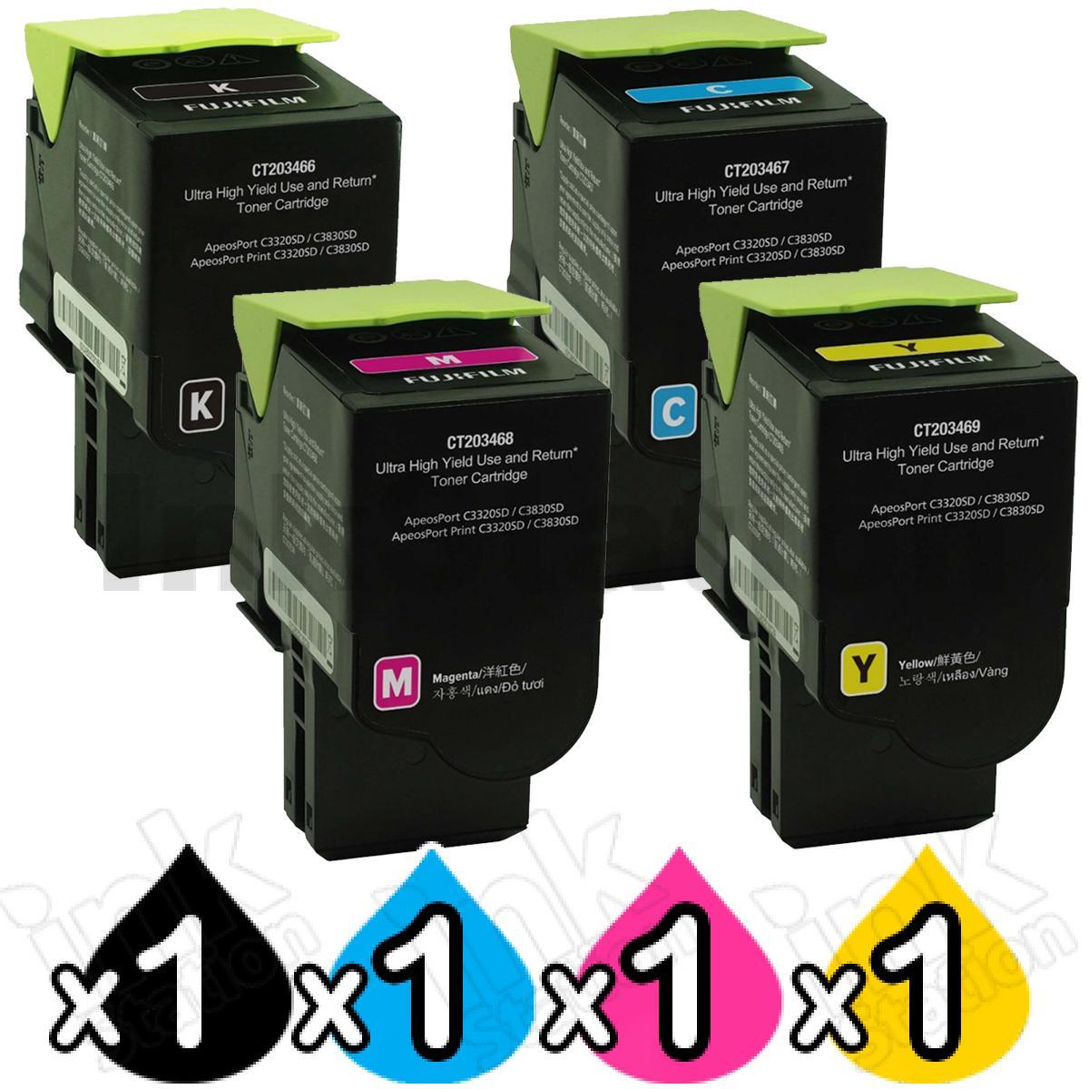 Fujifilm ApeosPort Print C3320SD [1BK,1C,1M,1Y] Toner Cartridge