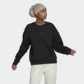 adidas ALL SZN Fleece Sweatshirt Black L - Women Lifestyle Sweatshirts