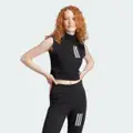 adidas Mission Victory Sleeveless Cropped Top Black XL - Women Lifestyle Shirts