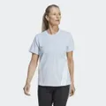 adidas Train Icons 3-Stripes Tee Blue Dawn / White S - Women Training,Gym & Training Shirts
