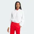 adidas Tiro Sweatshirt White / Better Scarlet M - Women Lifestyle Sweatshirts