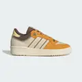 adidas Rivalry Low 86 Basketball Shoes Sand Strata / Cream White / Preloved Yellow M 13 / W 14 - Men Basketball Trainers