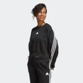 adidas Future Icons 3-Stripes Sweatshirt Black XL - Women Lifestyle Sweatshirts