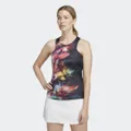 adidas Melbourne Tennis Y-Tank Top Multicolor / Black S - Women Tennis Shirts