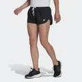 adidas Run It Shorts Black XL 3" - Women Running Shorts