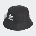 adidas Adicolor Trefoil Bucket Hat Black / White OSFM - Unisex Lifestyle Headwear
