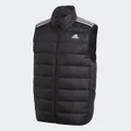adidas Essentials Light Down Vest Black 2XL - Men Outdoor Jackets