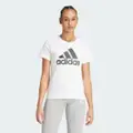 adidas Essentials Logo Tee White / Black L - Women Lifestyle Shirts