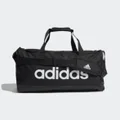 adidas ESSENTIALS LOGO DUFFEL BAG MEDIUM Black / White NS - Unisex Lifestyle Bags