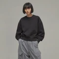adidas Y-3 Organic Cotton Terry Boxy Crew Sweater Black M - Women Lifestyle Sweatshirts