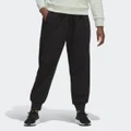 adidas ALL SZN Fleece Pants (Plus Size) Black 1X - Women Lifestyle Pants