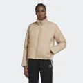 adidas Short Puffer Jacket Magic Beige 10 - Women Lifestyle Jackets