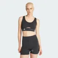 adidas adidas by Stella McCartney TrueStrength Medium-Support Bra Black / White L - Women Training Sports Bras