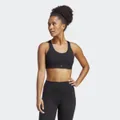 adidas CoreFlow Luxe Studio Medium-Support Bra Black L A-C - Women Training Sports Bras