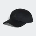 adidas Running AEROREADY Four-Panel Mesh Cap Black Reflective OSFM - Unisex Running Headwear