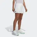 adidas Club Tennis Pleated Skirt White L - Women Tennis Skirts