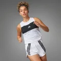 adidas Break the Norm Running Shorts White L - Women Running Shorts
