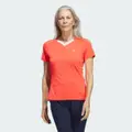 adidas Ultimate365 Tour HEAT.RDY V-Neck Golf Top Red S - Women Golf Shirts