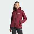 adidas TERREX XPERIOR GORE-TEX PACLITE RAIN JACKET Shadow Red XS - Women Hiking,Outdoor Jackets