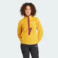 adidas Terrex XPLORIC High-Pile-Fleece Pullover Preloved Yellow L - Women Hiking,Outdoor Jackets