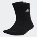 adidas Cushioned Crew Socks 3 Pairs Black / White M - Unisex Lifestyle Socks & Leg Warmers