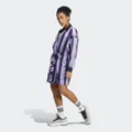 adidas Jacquard Jersey Dress Violet Fusion / Ink / White L - Women Lifestyle Dresses