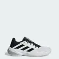adidas Barricade 13 Tennis Shoes White / Black / Grey M 8.5 / W 9.5 - Men Tennis Trainers