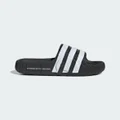 adidas Adilette 22 Slides Black / White 10 - Men Lifestyle Sandals & Thongs