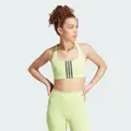 adidas Powerimpact Training Medium-Support Bra Pulse Lime / Shadow Green L A-C - Women Training Sports Bras