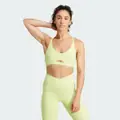 adidas Yoga Studio Luxe Light-Support Bra Pulse Lime L A-C - Women Training Sports Bras