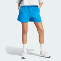 adidas Premium Essentials Loose Shorts Blue Bird L - Women Lifestyle Shorts