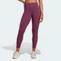 adidas adidas by Stella McCartney 7/8 Yoga Leggings Red Night M - Women Training Tights