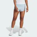 adidas Run Icons Made with Nature Running Shorts Wonder Blue L 4" - Women Running Shorts