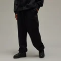 adidas Y-3 Organic Cotton Terry Cuff Straight Pants Black L - Men Lifestyle Pants