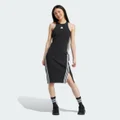 adidas Future Icons 3-Stripes Dress Black / White L - Women Lifestyle Dresses
