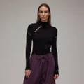 adidas Y-3 Ingesan Knit Top Black M - Women Lifestyle Shirts