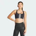 adidas Powerimpact Training Medium-Support 3-Stripes Bra Black XL A-B - Women Training Sports Bras