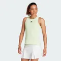 adidas Club Tennis Tank Top Semi Green Spark L - Women Tennis Shirts