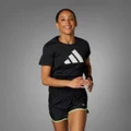 adidas Run It Tee Black M - Women Running Shirts