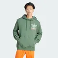 adidas Trefoil Hoodie Green Oxide M - Men Lifestyle Sweatshirts
