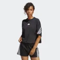 adidas Future Icons 3-Stripes Tee Black XS - Women Lifestyle Shirts