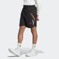 adidas Colourblock Woven Shorts Black / Red M - Men Lifestyle Shorts