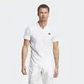 adidas AEROREADY FreeLift Pro Tennis Polo Shirt White S - Men Tennis Shirts