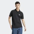 adidas Essentials Piqué EmbroideRed Small Logo 3-Stripes Polo Shirt Black / White XL - Men Lifestyle Shirts